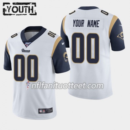 Lasten Los Angeles Rams NFL Pelipaita Custom Nike Valkoinen 100th